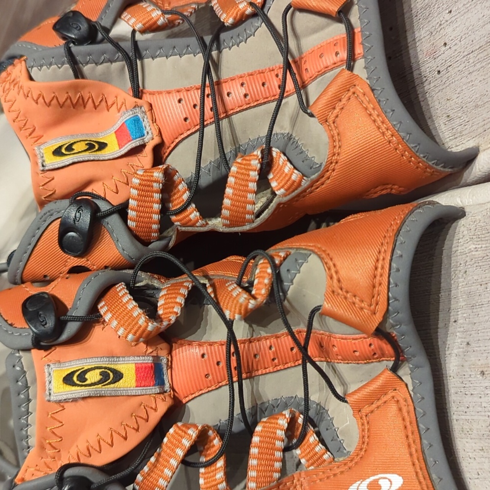 Men's Salomon Tech Revo Sport Sandals in Orange & Gray - Size 13 - Picture 5 of 10